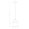 Z-Lite Z-Studio Pendant, 1-Light, 8 In.W x 9.5 In.H, Heritage Brass/Ivory 743P8-HBR - alternate 2